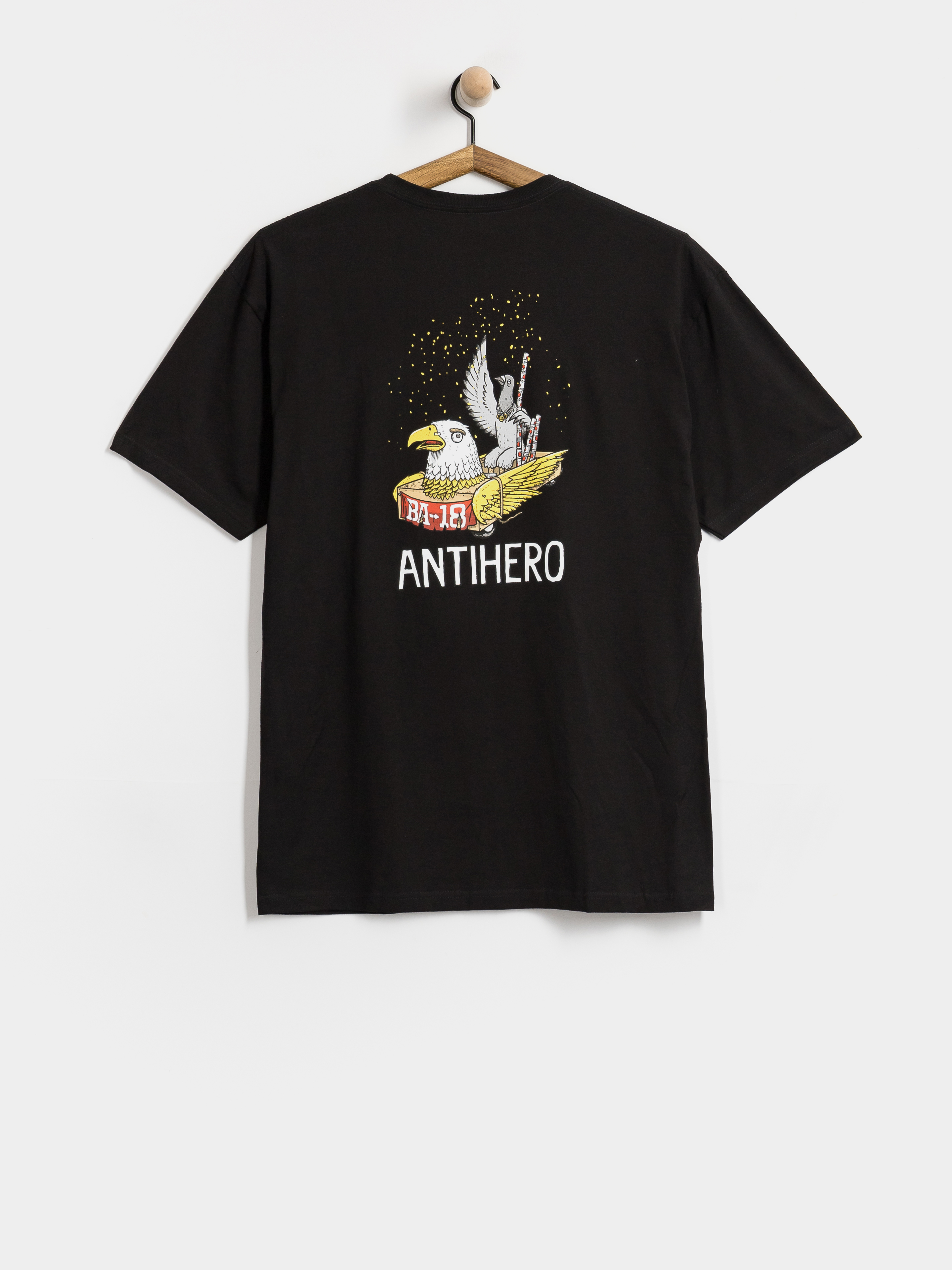 Тениска Antihero Ba First (black w/multi color prints)