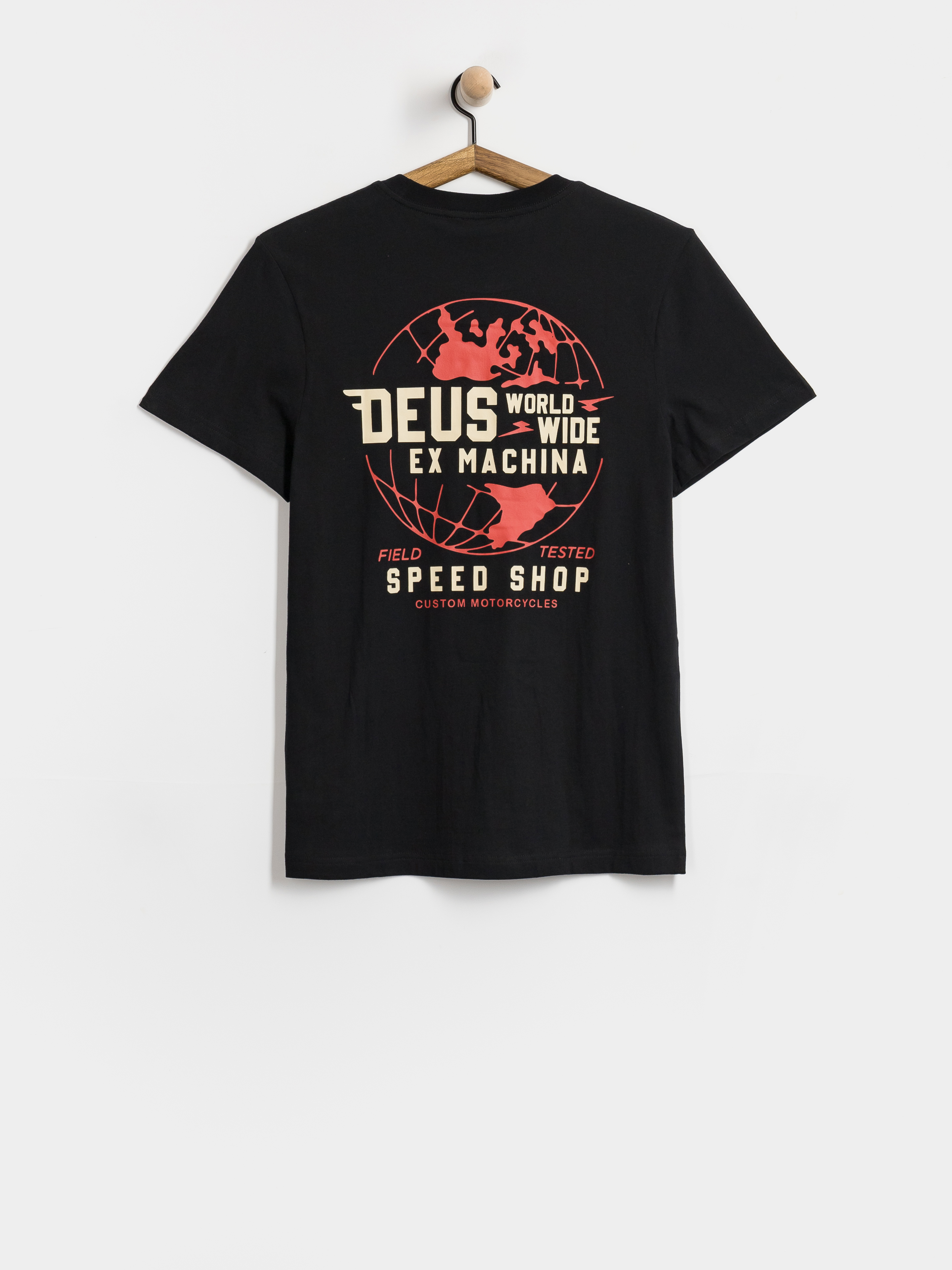 Тениска Deus Ex Machina Global Spark (black)