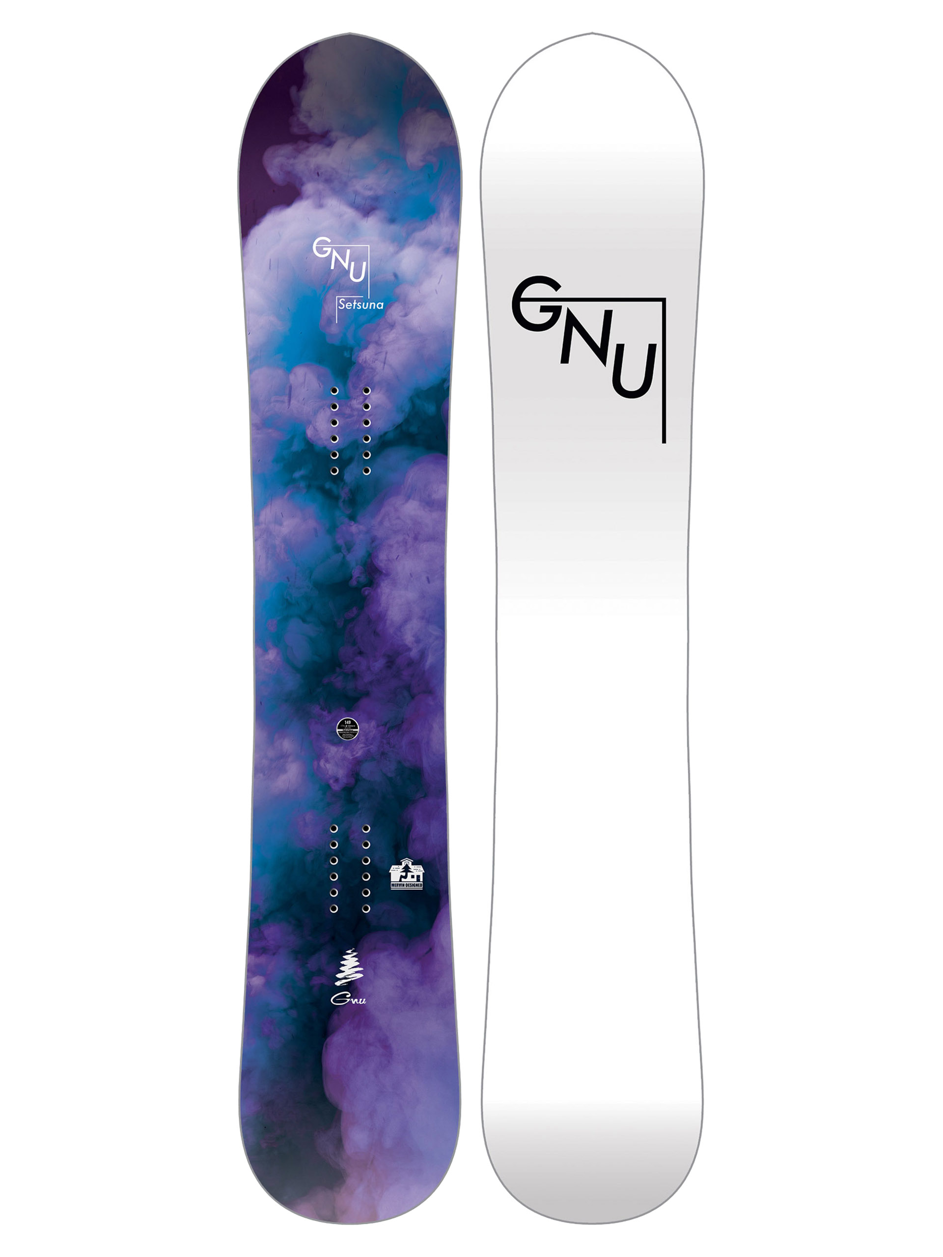 Дамска Сноуборд Gnu Setsuna (white/black)