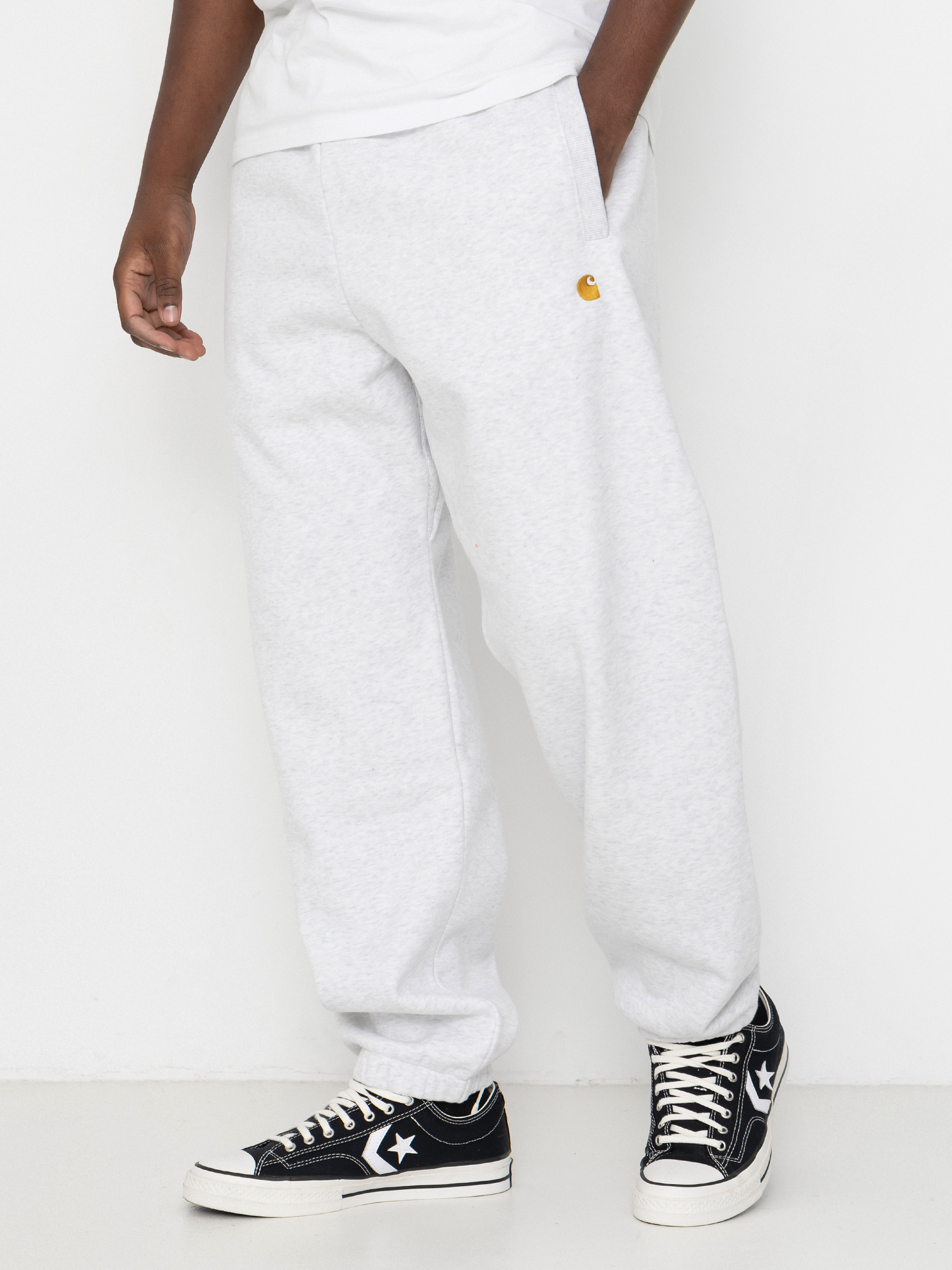 Панталони Carhartt WIP Chase (ash heather/gold)