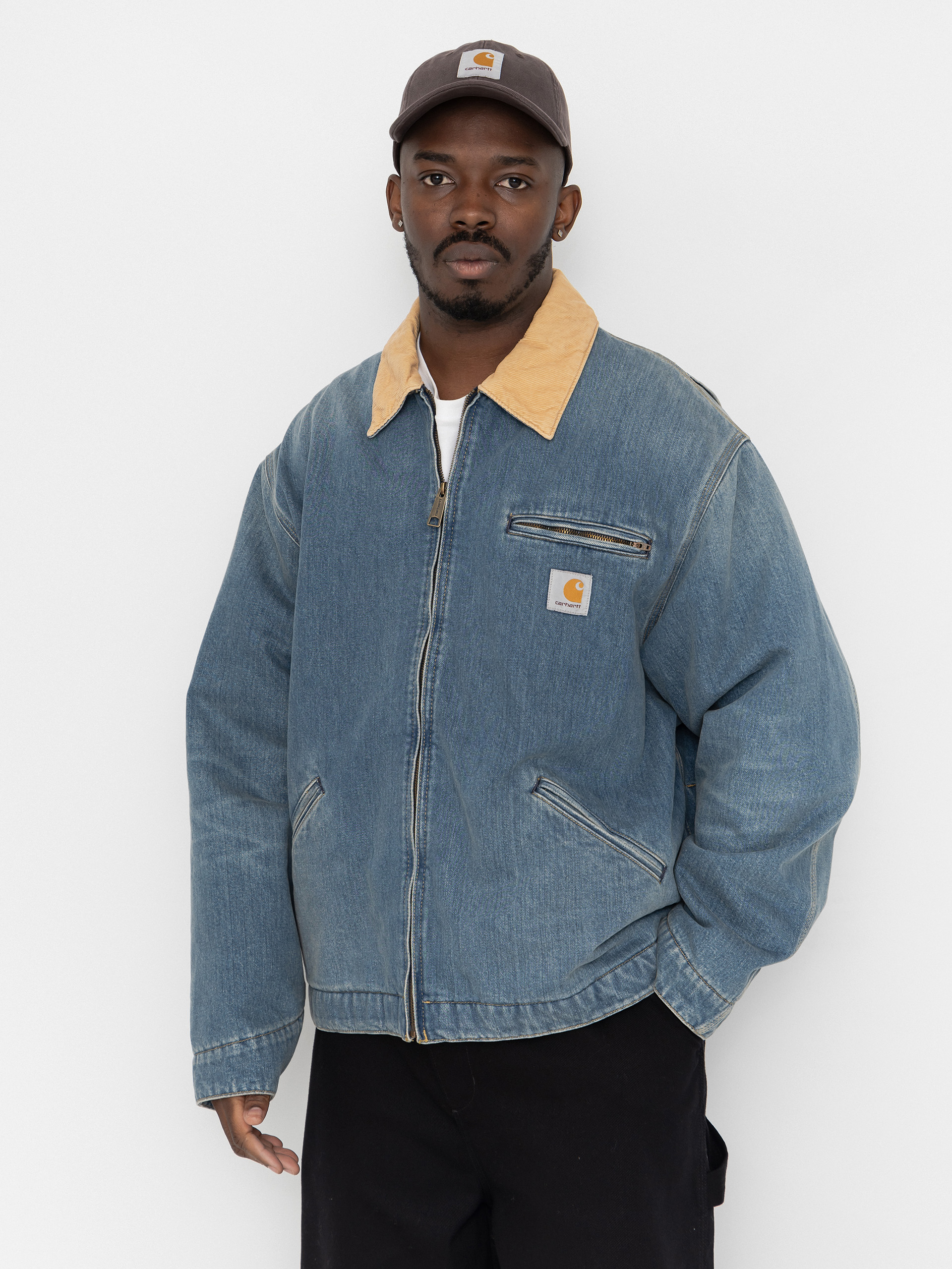 Яке Carhartt WIP OG Detroit (blue/dusty h brown/old used wash)