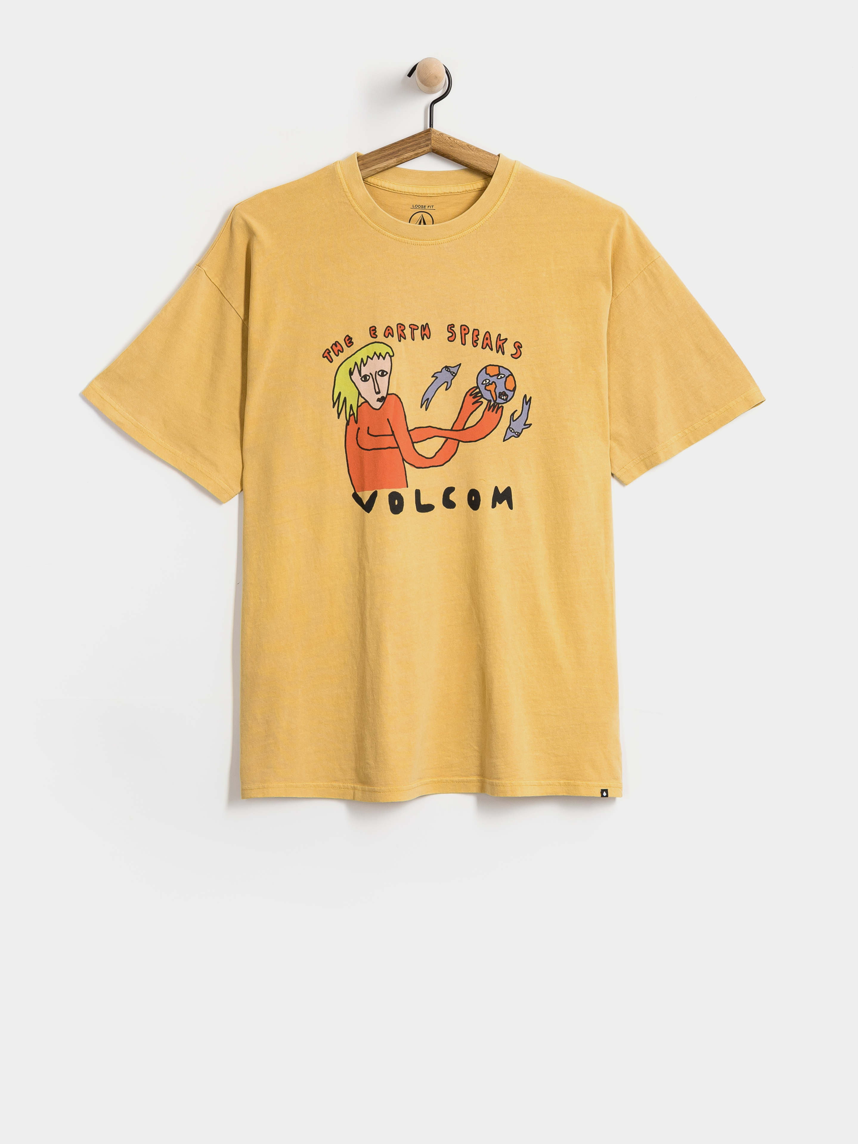Тениска Volcom Earth Speaks Lse (mustard)