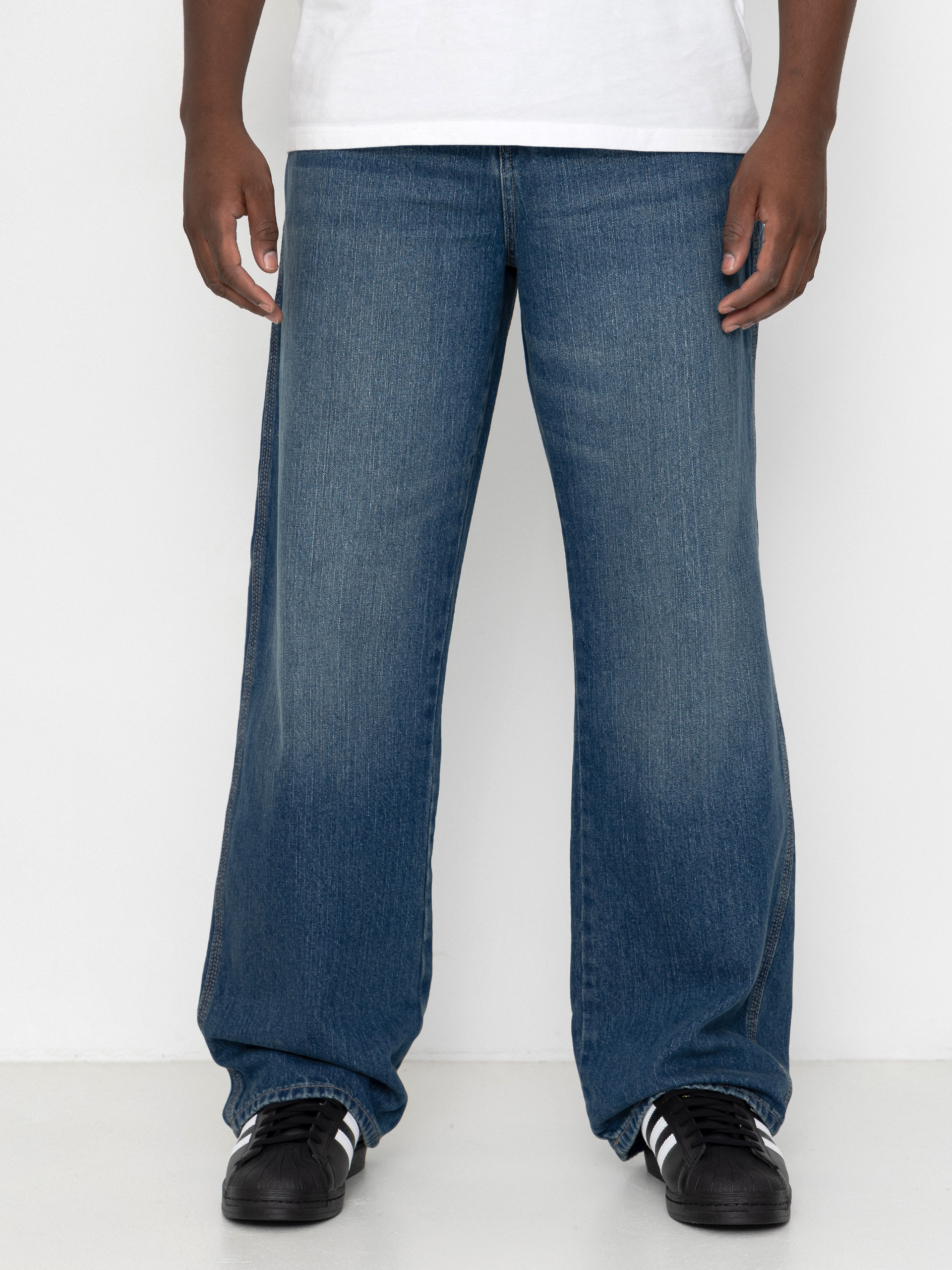 Панталони Dickies Springerville Baggy Straight Work Jeans (mid blue fade wash)