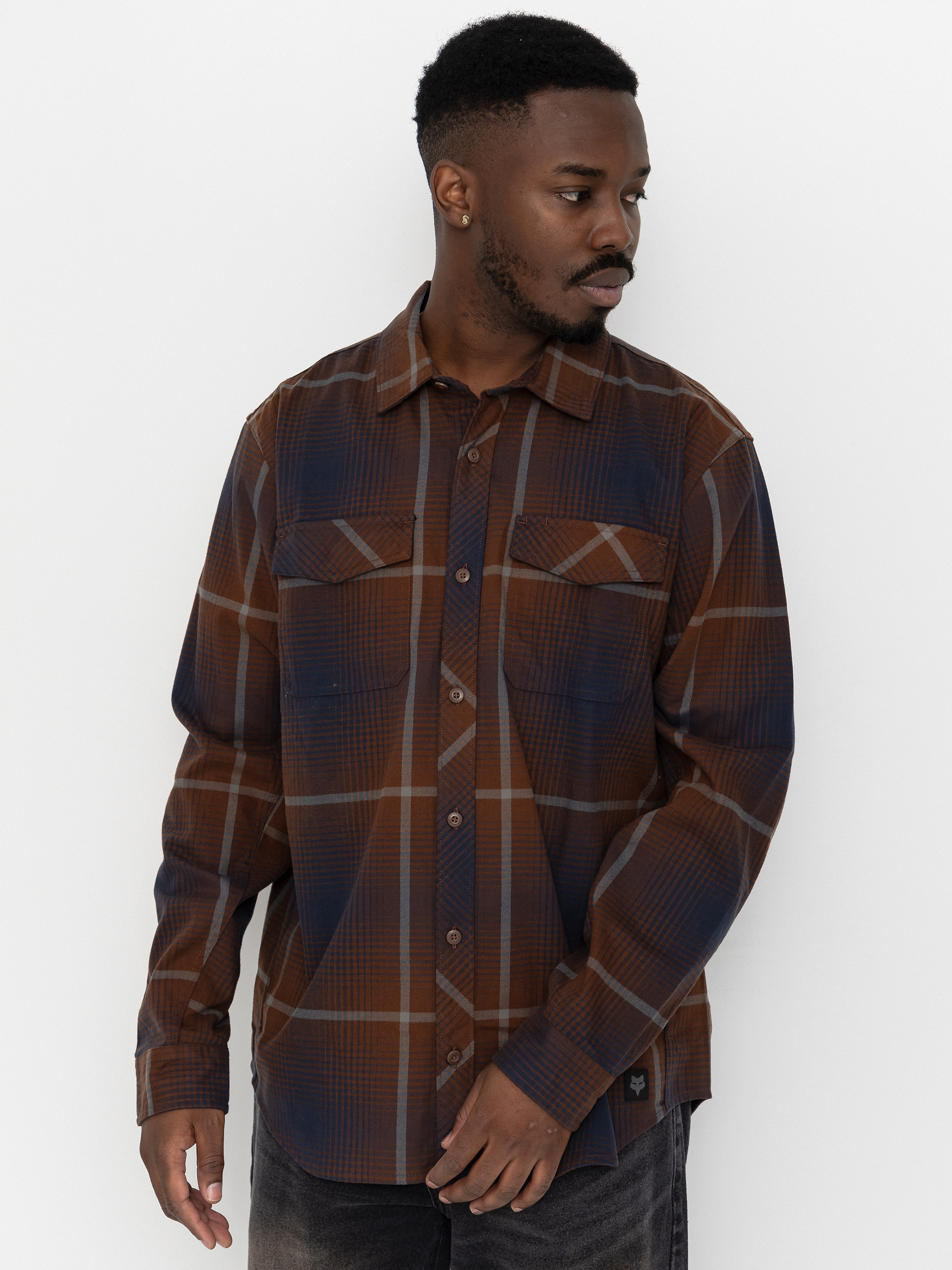 u0420u0438u0437u0430 Fox Survivalist Fire Flannel (dark brown)