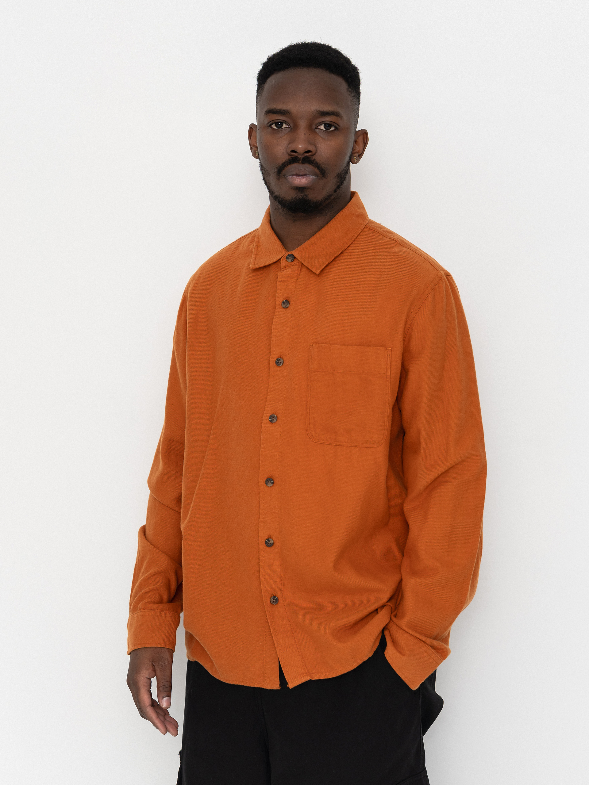 Риза Brixton Hasting Lw Flannel (caramel)