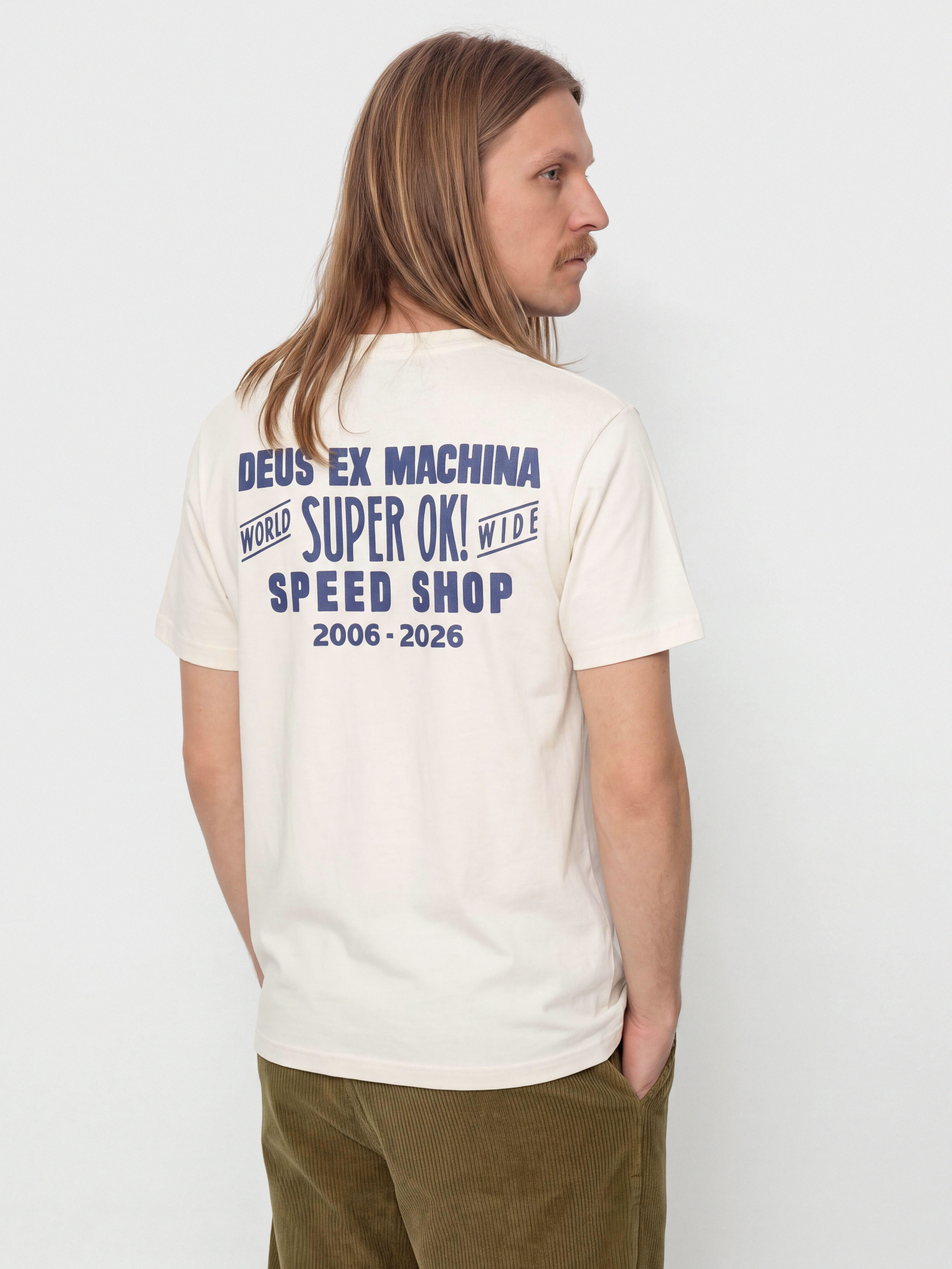 Тениска Deus Ex Machina Mudflap (vintage white)