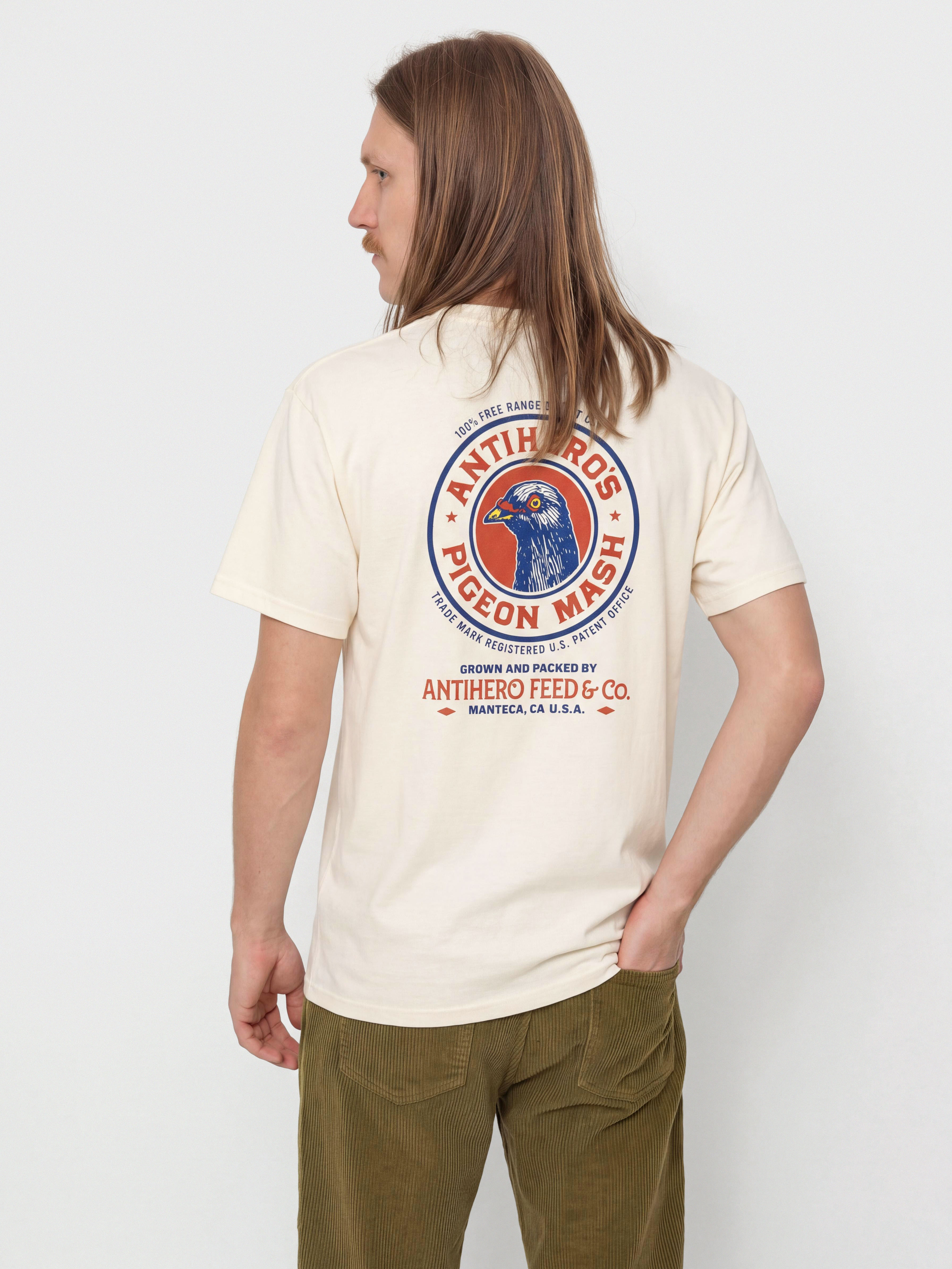 Тениска Antihero Pigeon Mash II (natural w/multi color prints)