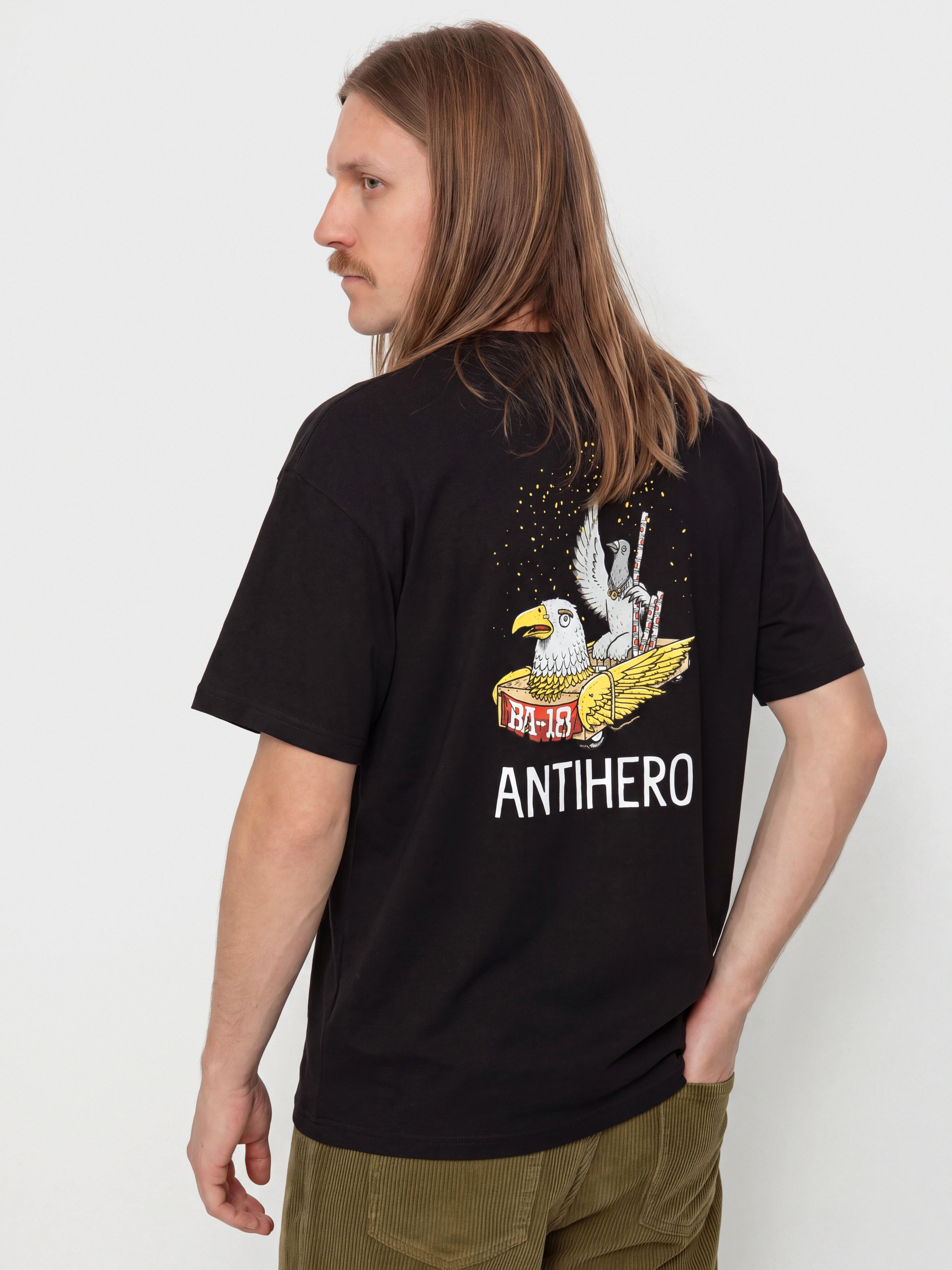 Тениска Antihero Ba First (black w/multi color prints)