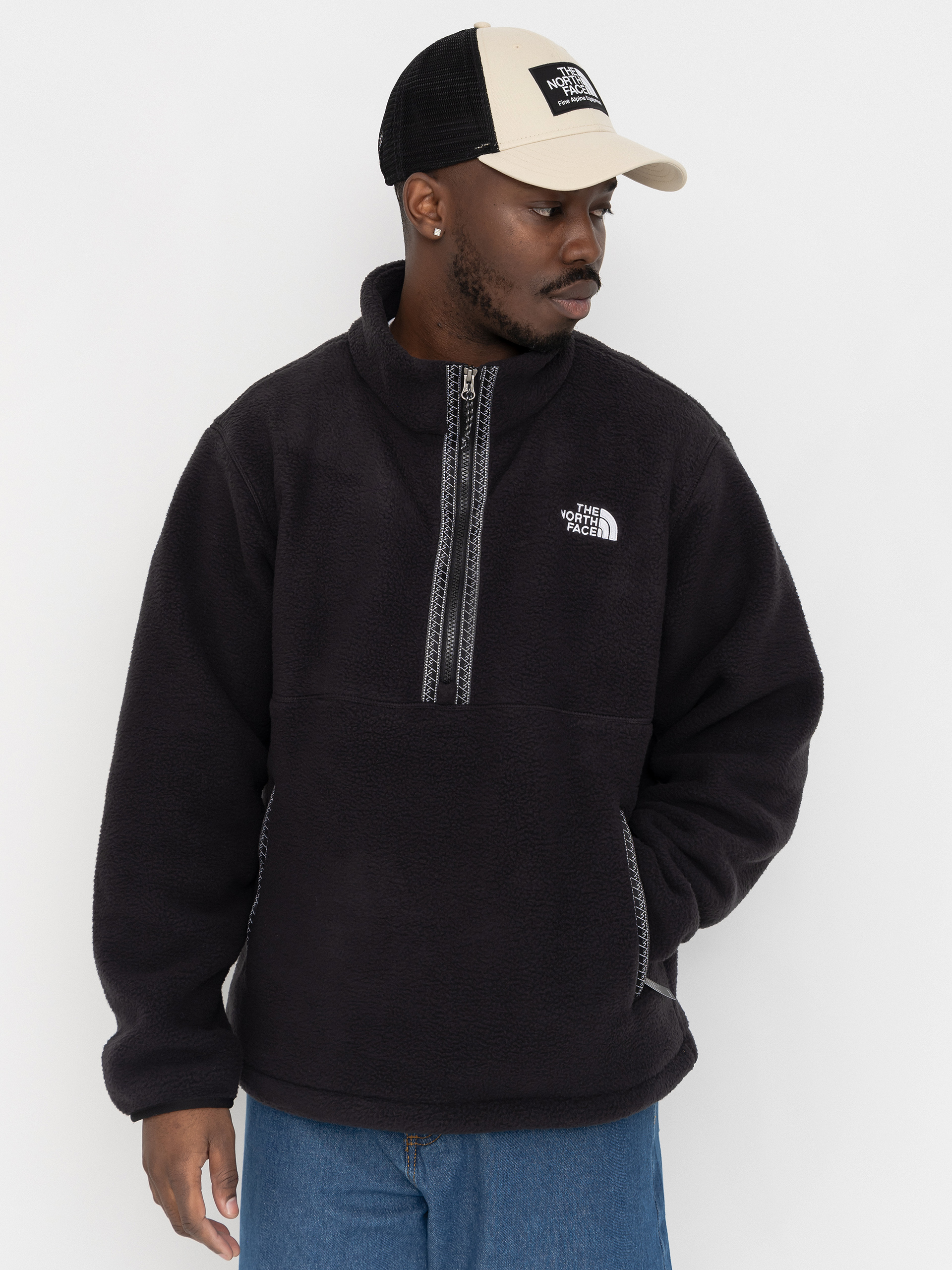 Поларени суитшърт The North Face Fleeski 1/4 Zip