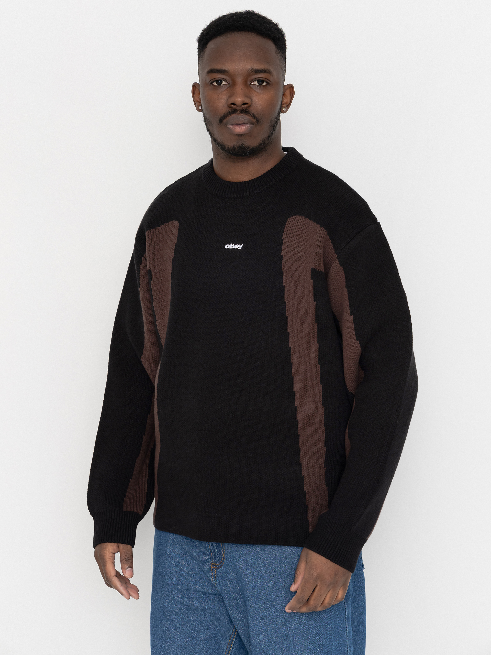 Пуловер OBEY Brann (digital black multi)