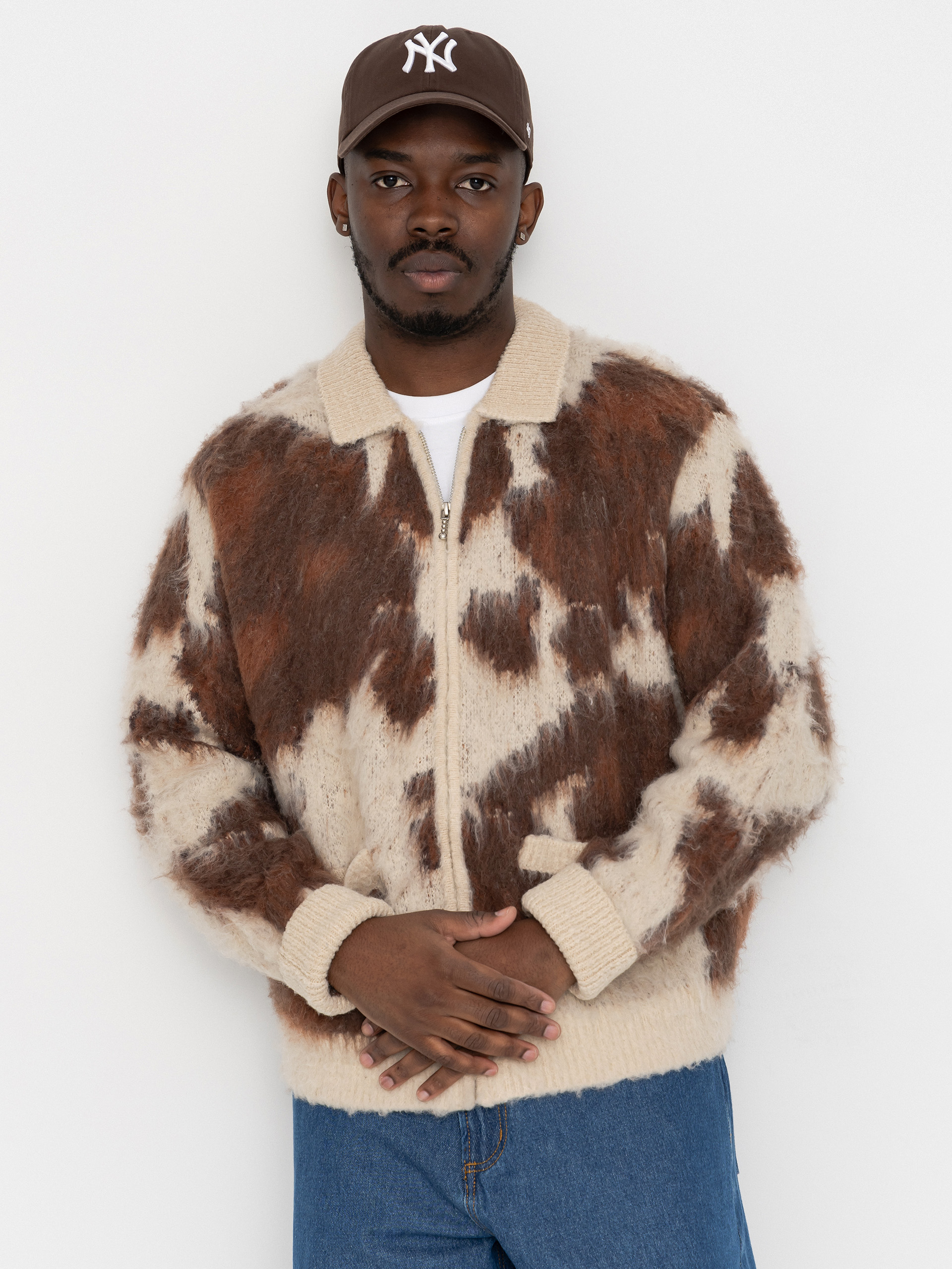 Пуловер OBEY Cow Pattern Zip (cow multi)