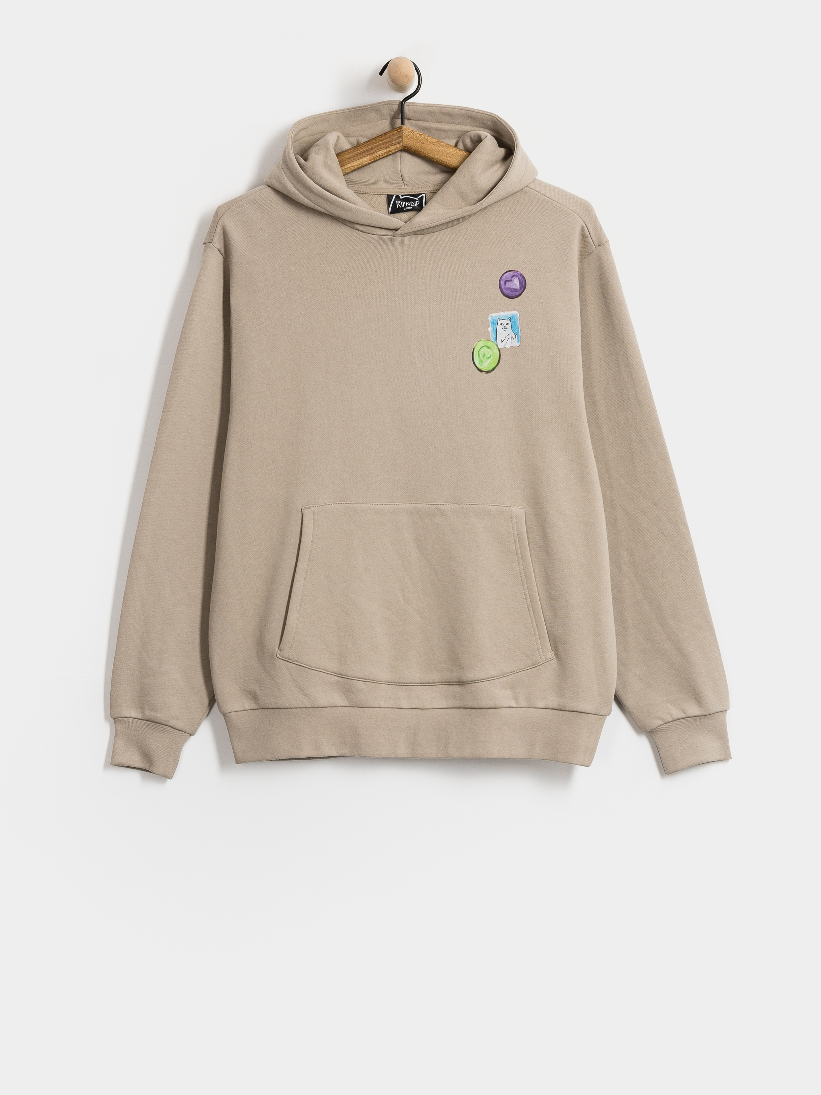 Суитшърт с качулка RipNDip Vitamins HD (sand)