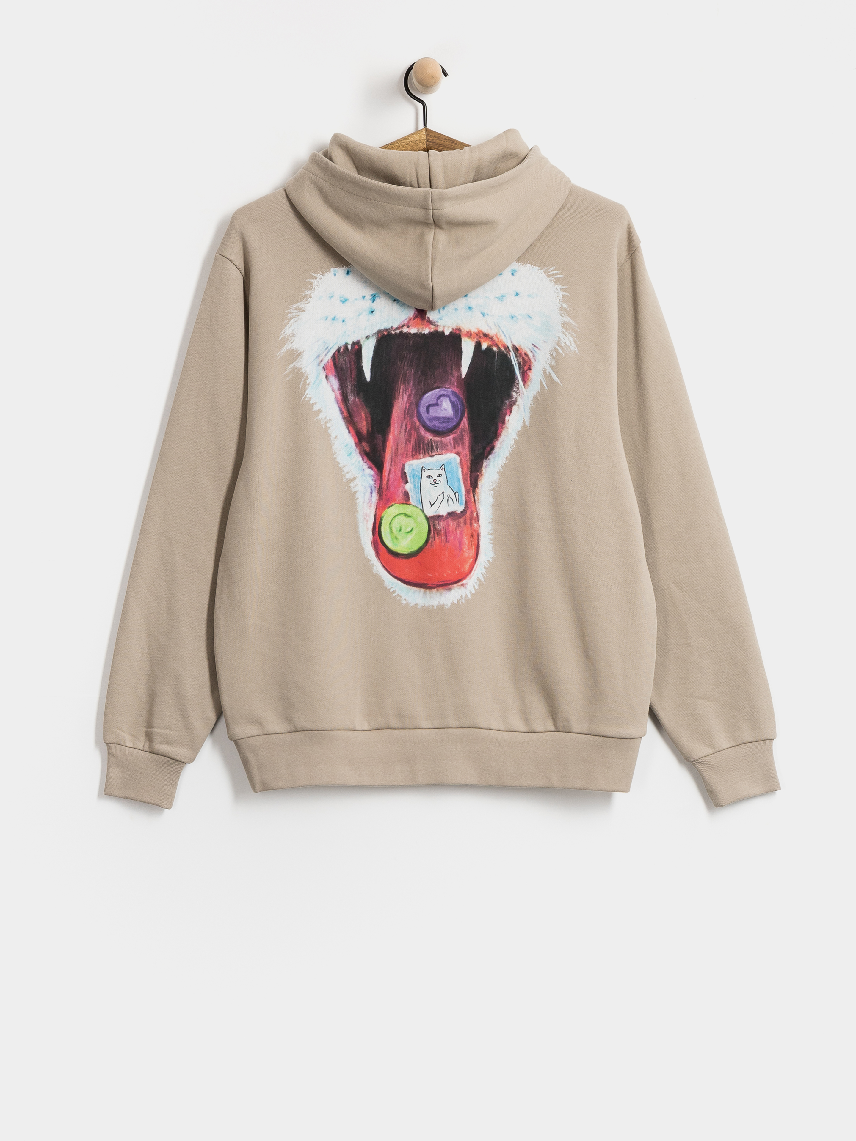 Суитшърт с качулка RipNDip Vitamins HD (sand)