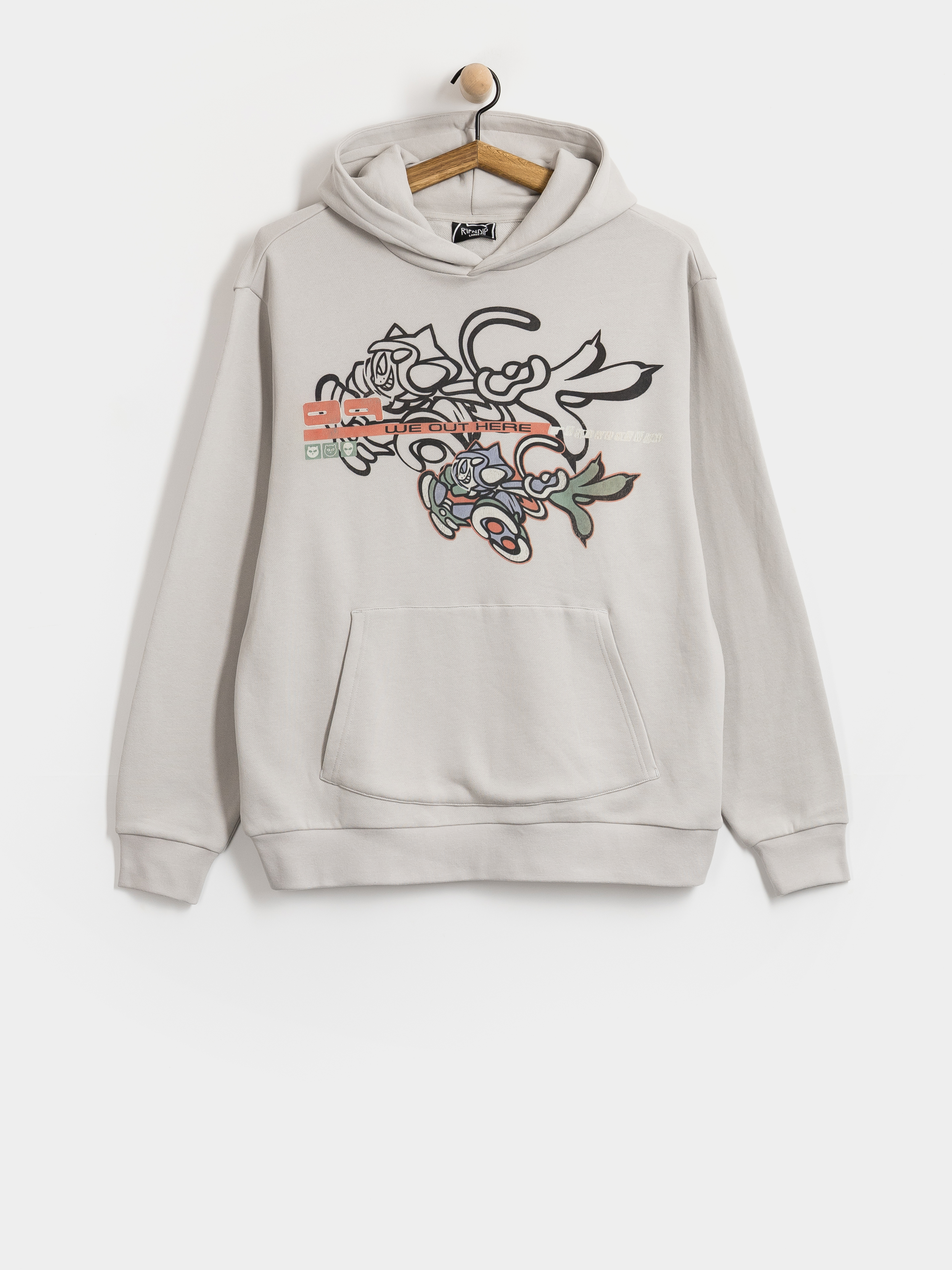 Суитшърт с качулка RipNDip Cyclone HD (grey)