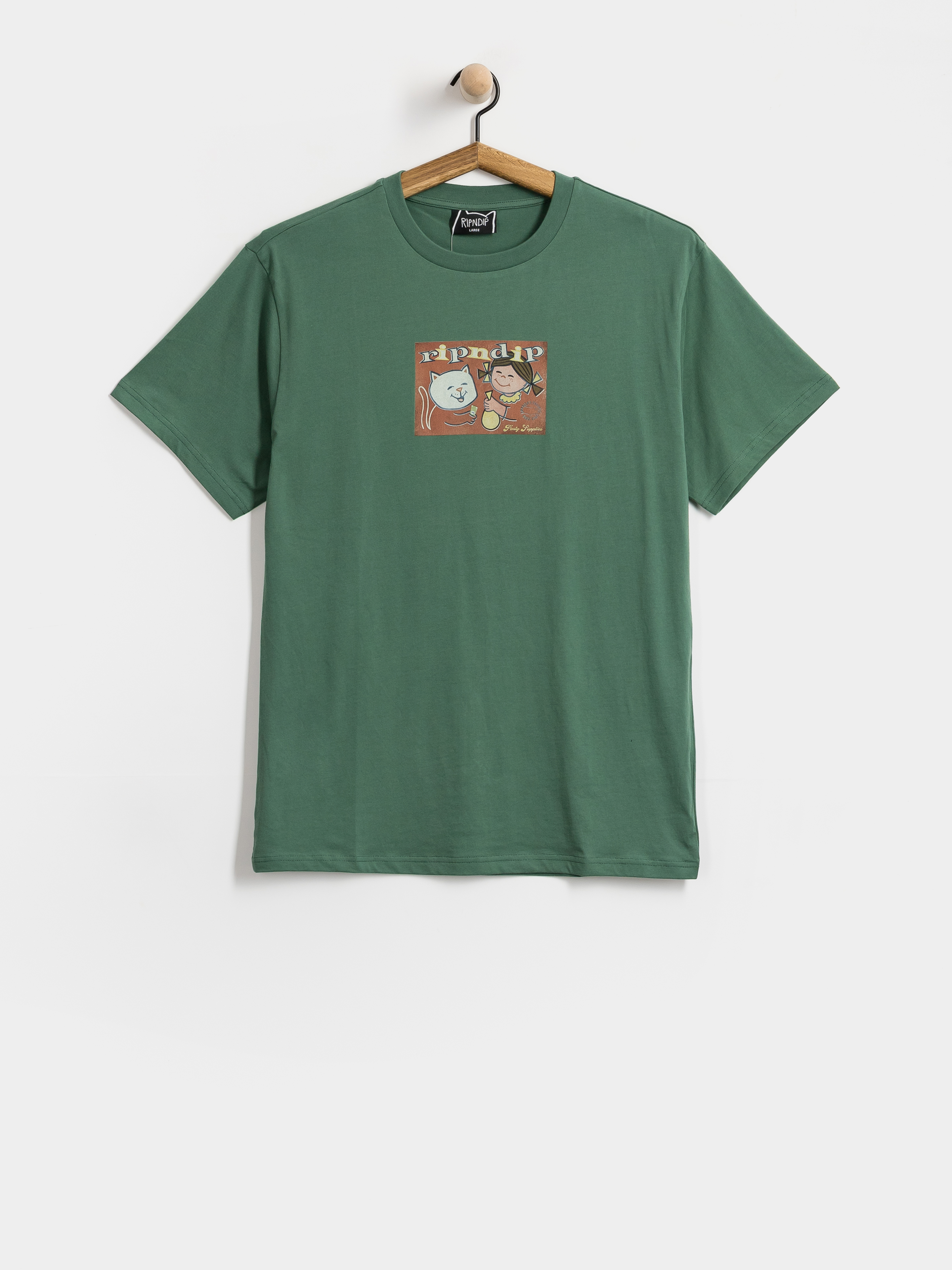 Тениска RipNDip Party Supplies (olive)