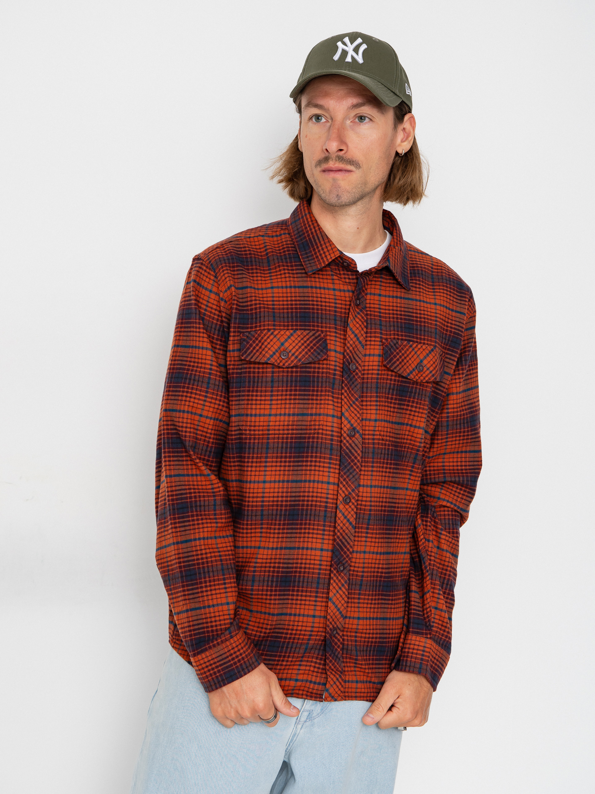 Риза Fox Survivalist Core Flannel (a scarlet)