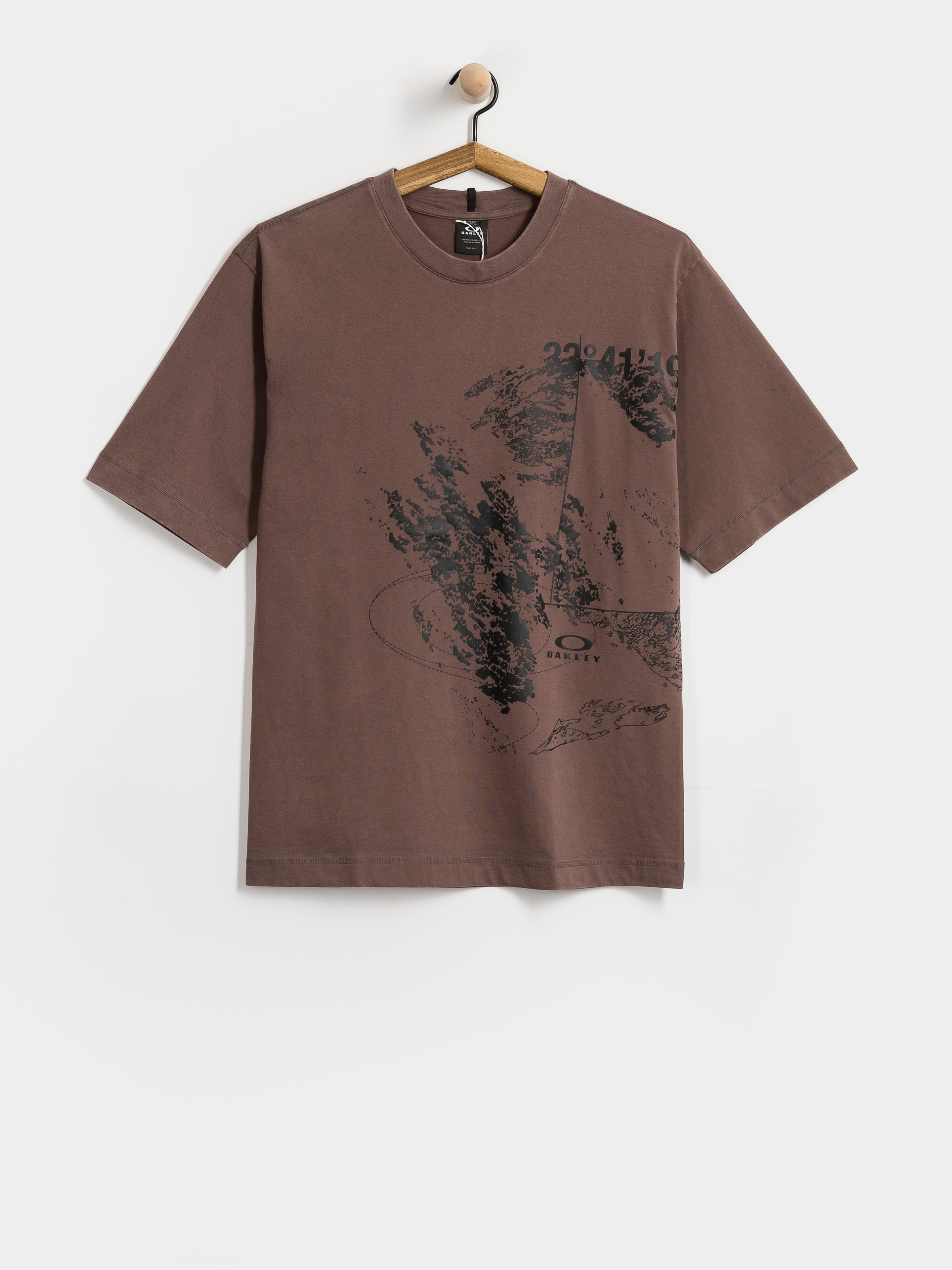 Тениска Oakley Origin Map (dark umber)