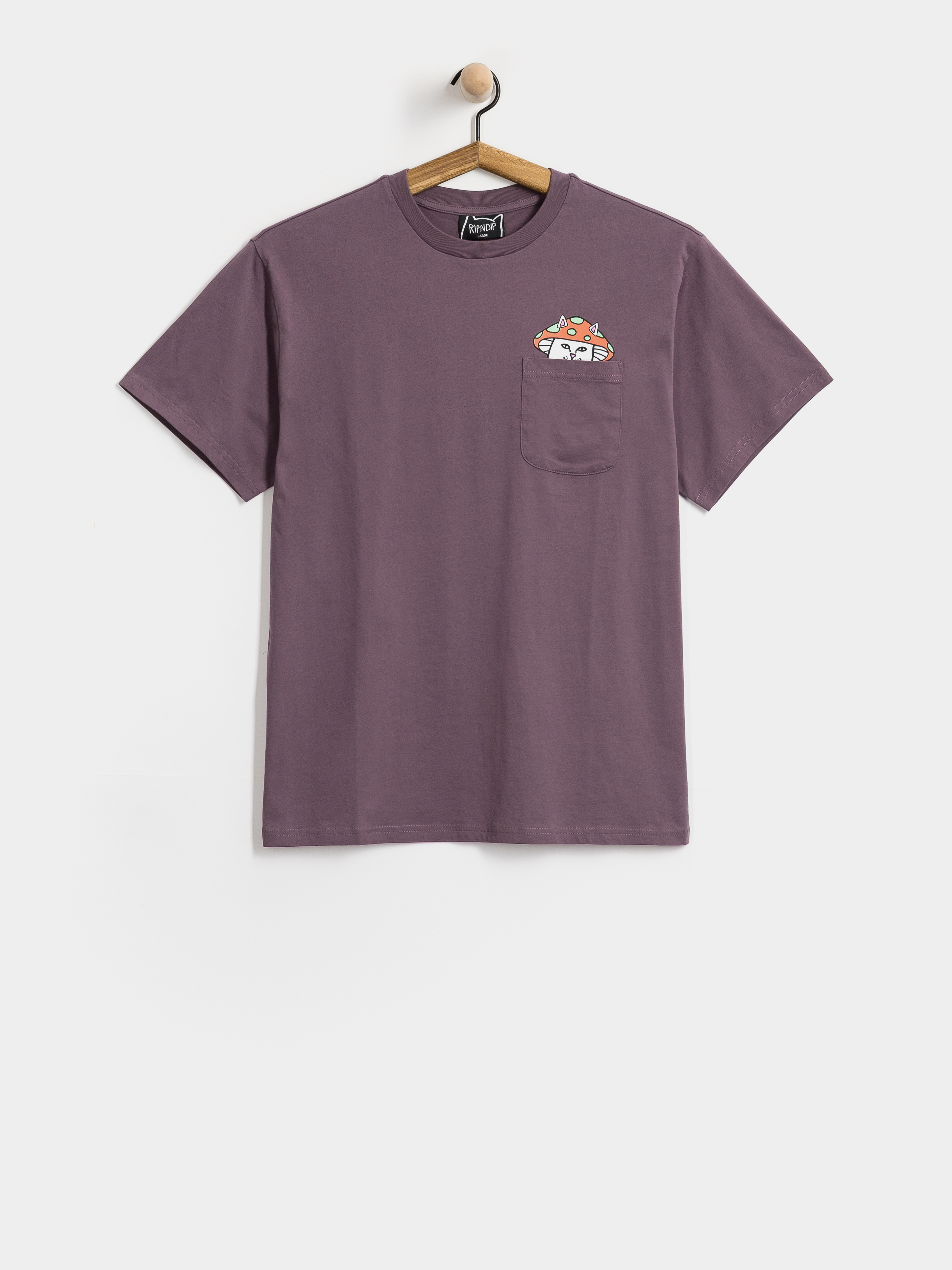 Тениска RipNDip Lord Shroomy Pocket (dusty plum)