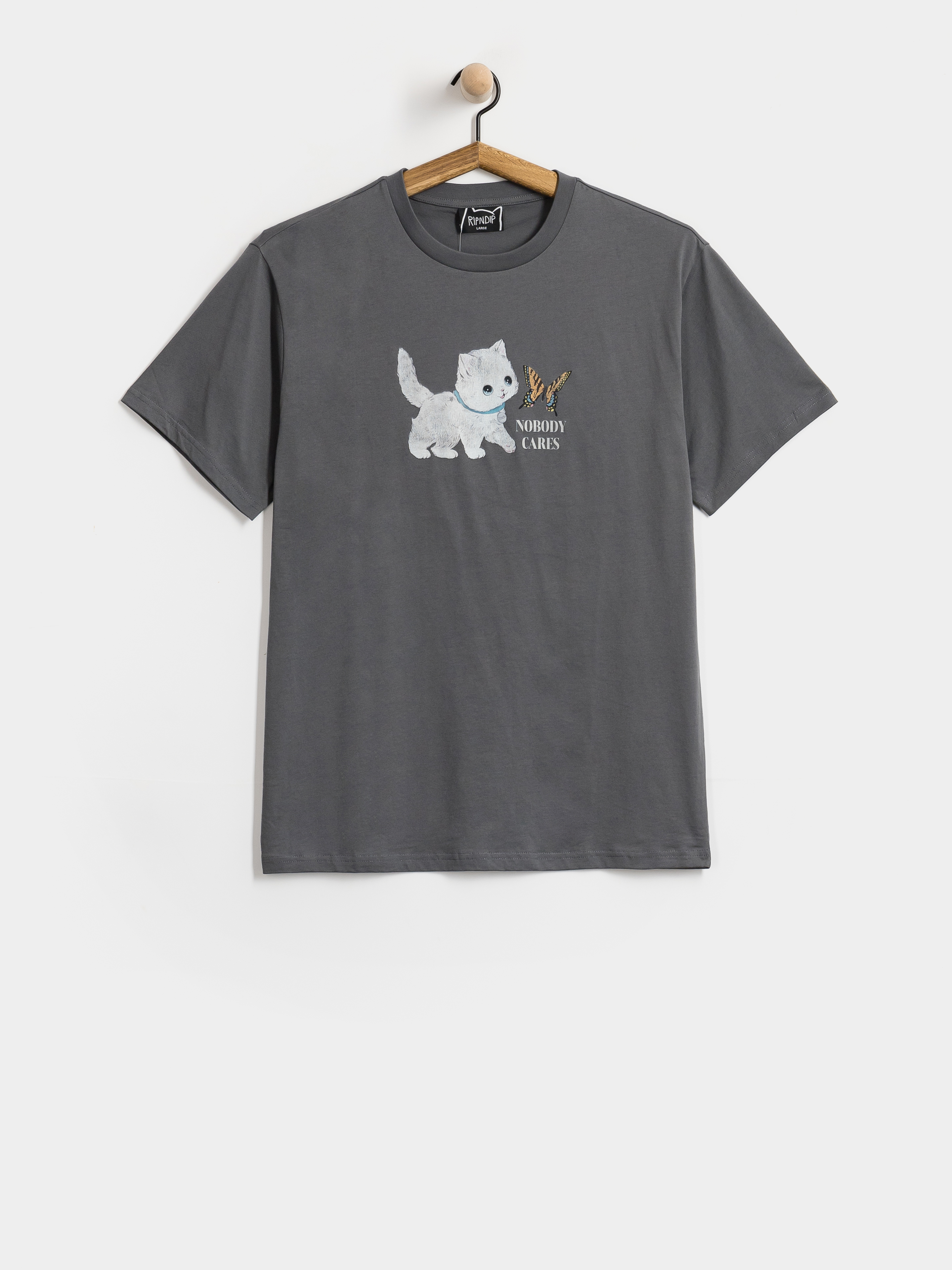 Тениска RipNDip Not Easy (charcoal)