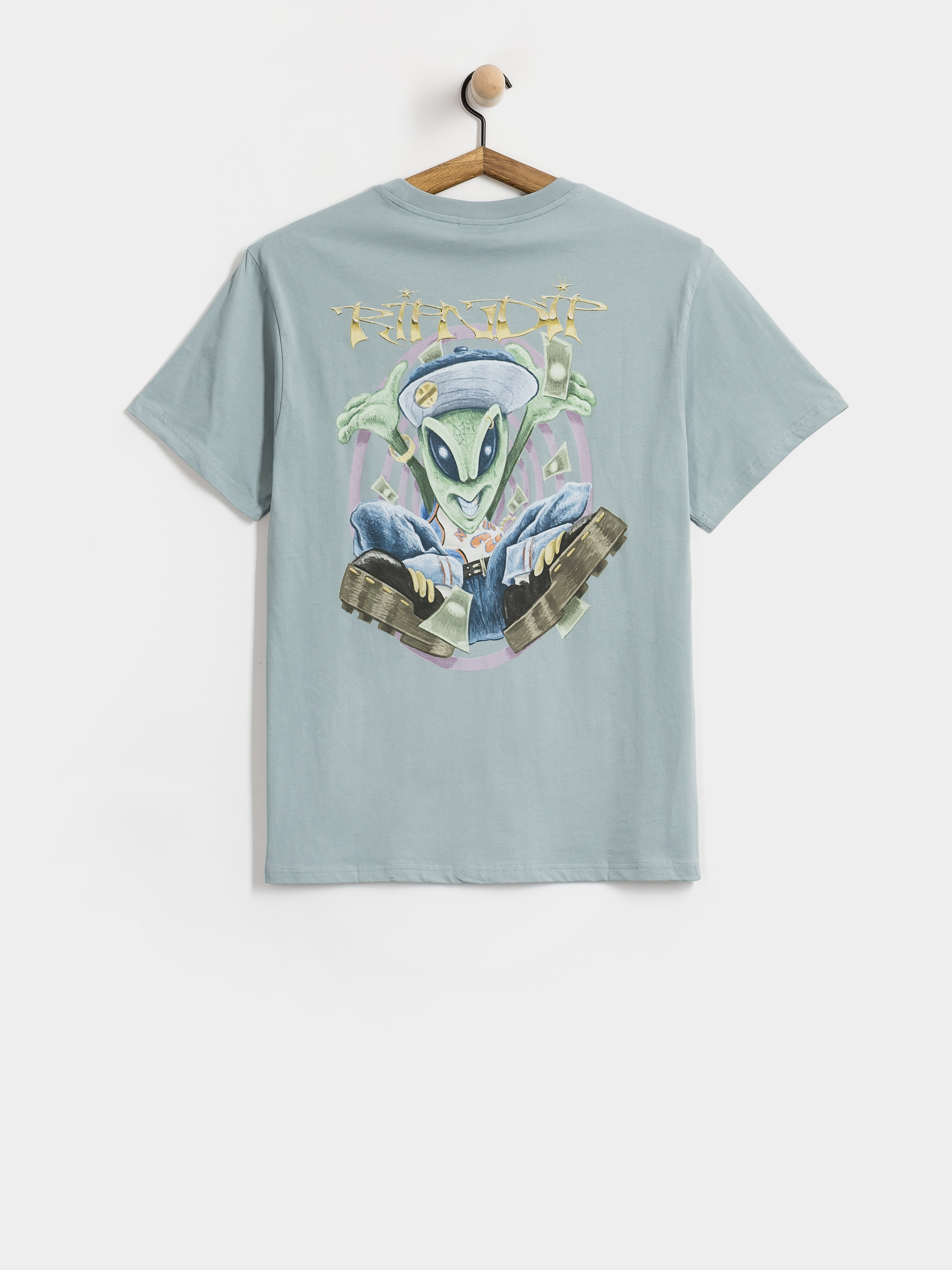Тениска RipNDip Yung Money (silver blue)