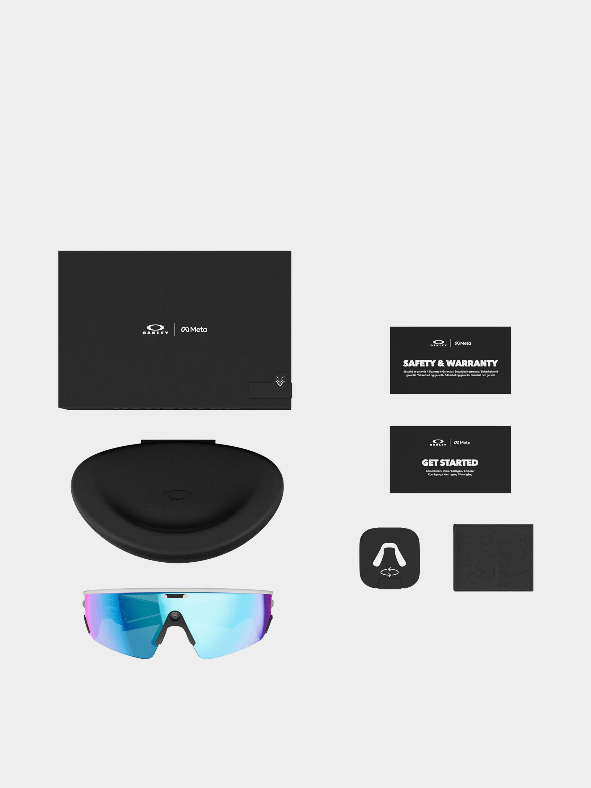 Слънчеви очила Oakley Meta AI Vanguard (white/prizm sapphire)