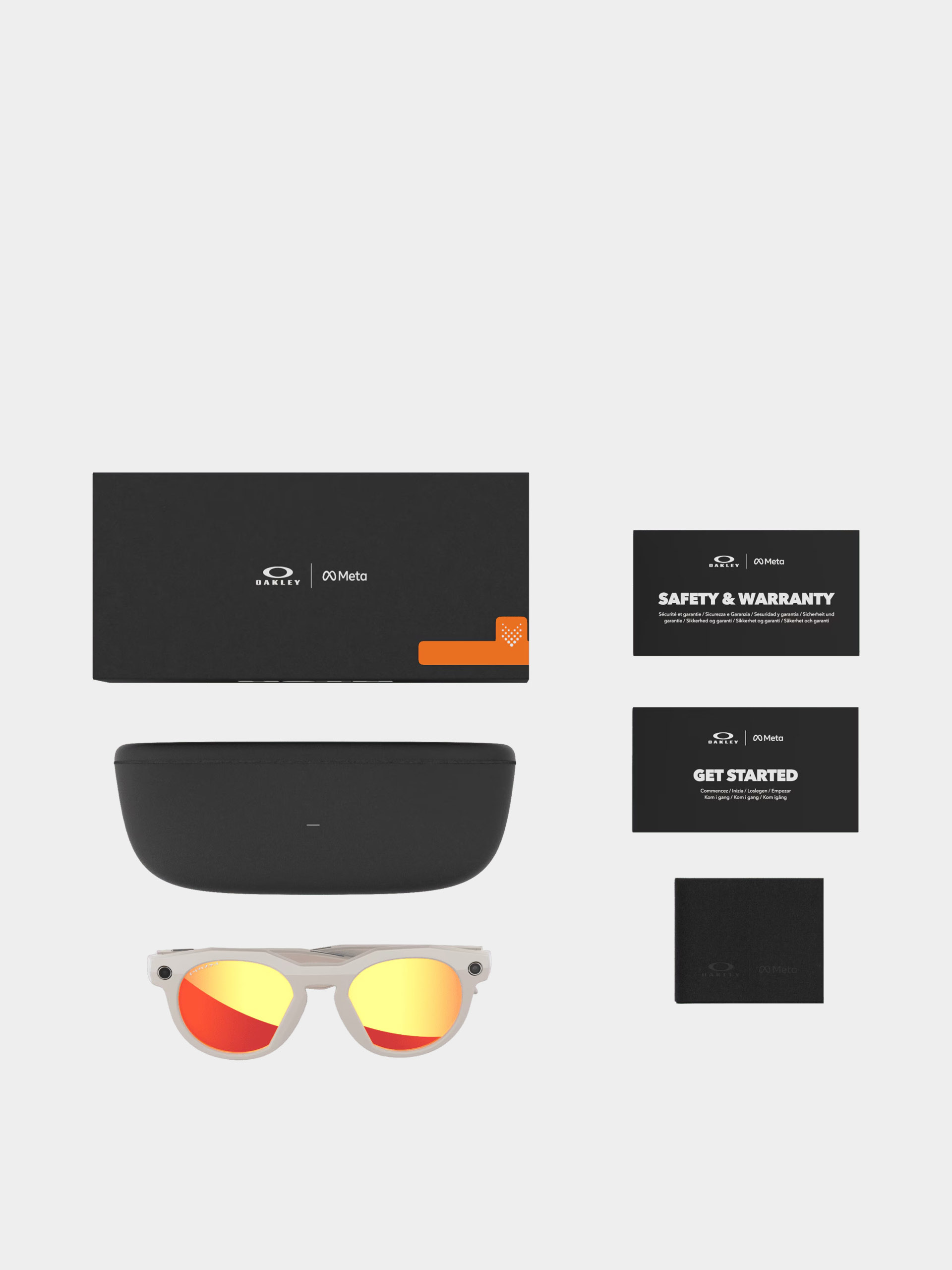 Слънчеви очила Oakley Meta AI HSTN (warm grey/prizm ruby)