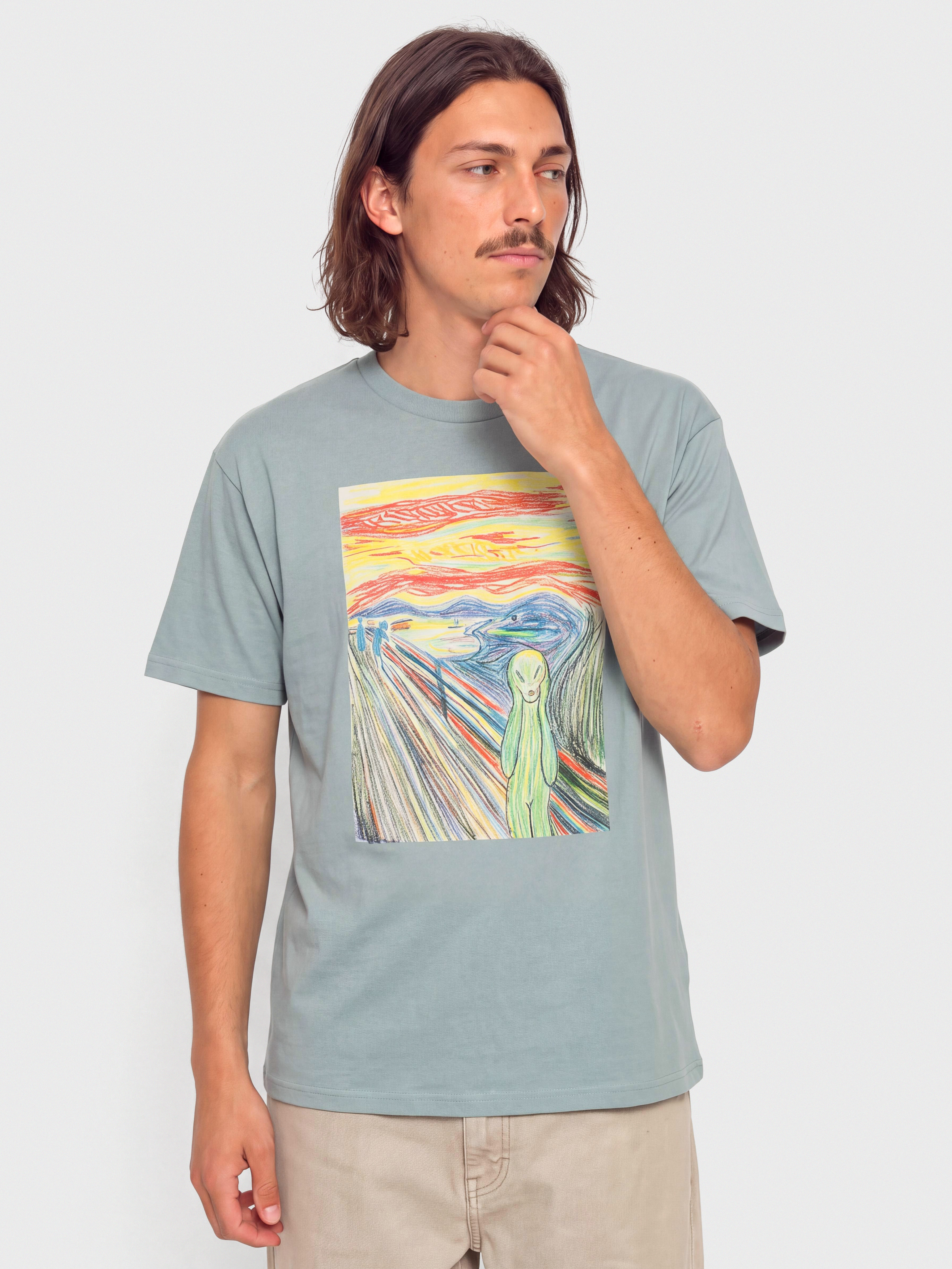 Тениска RipNDip Oslo (silver blue)