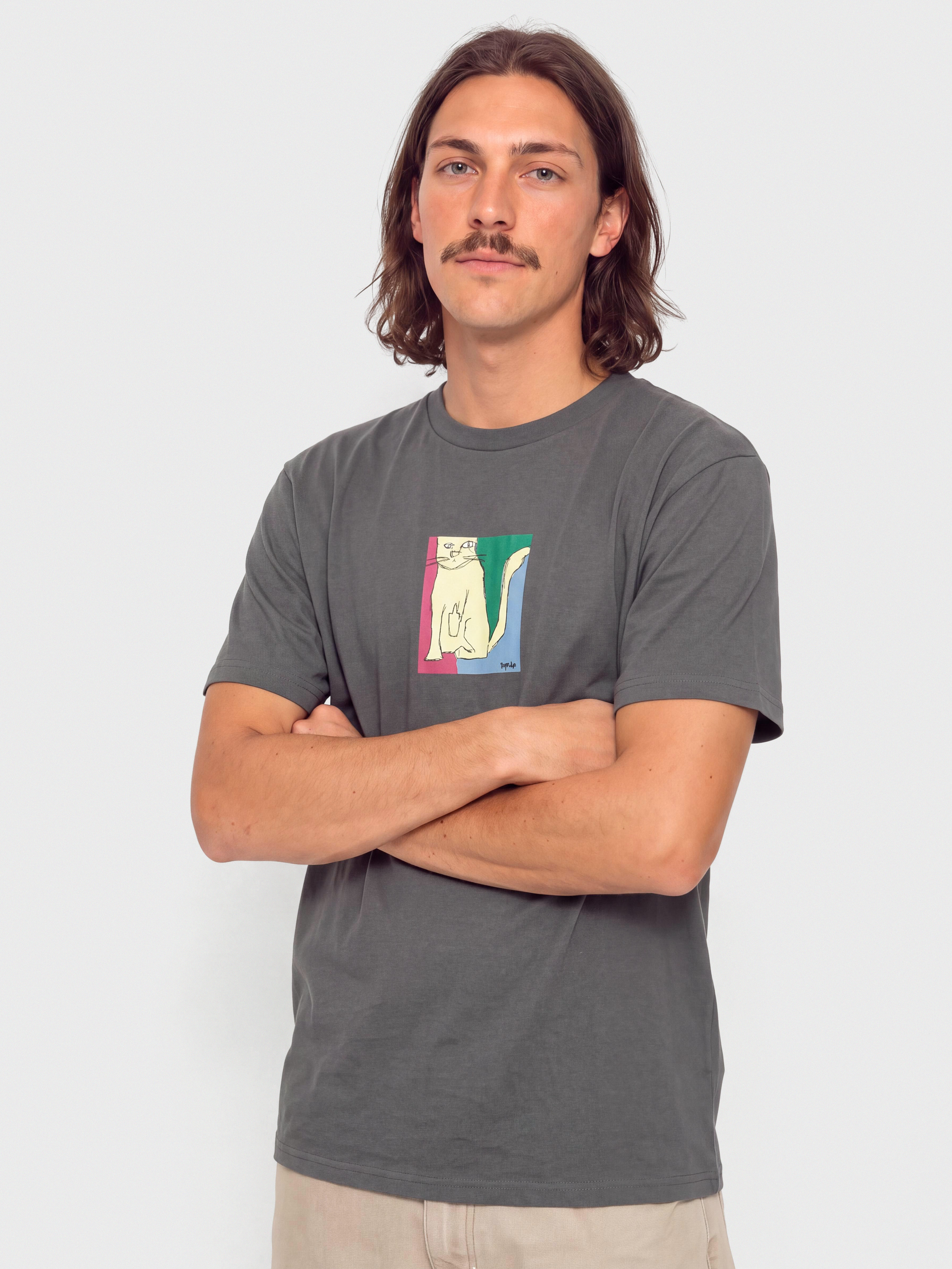 Тениска RipNDip Nermhol (charcoal)