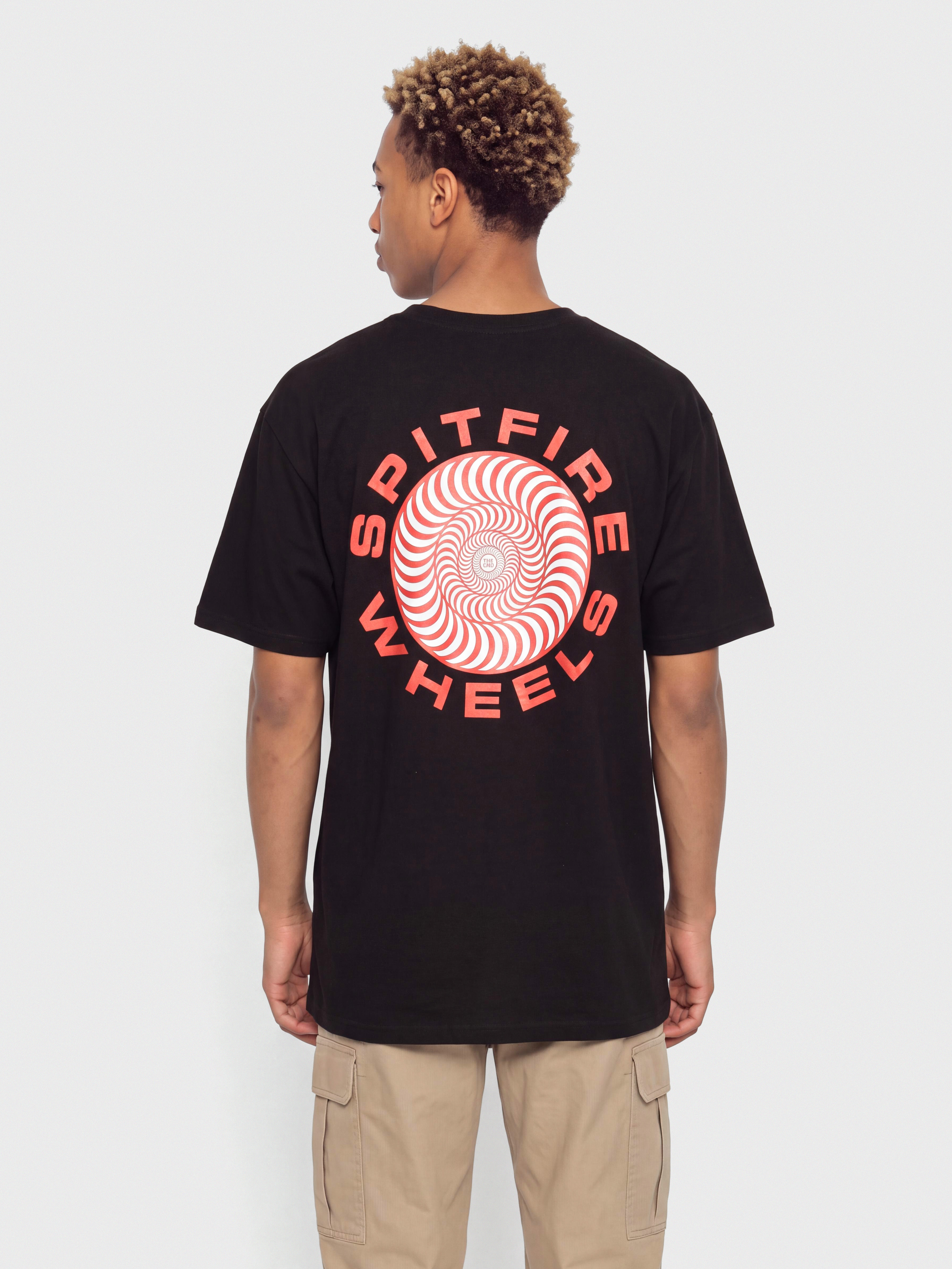 Тениска Spitfire Classic 87 Swirl Fill (black w/red&white prints)