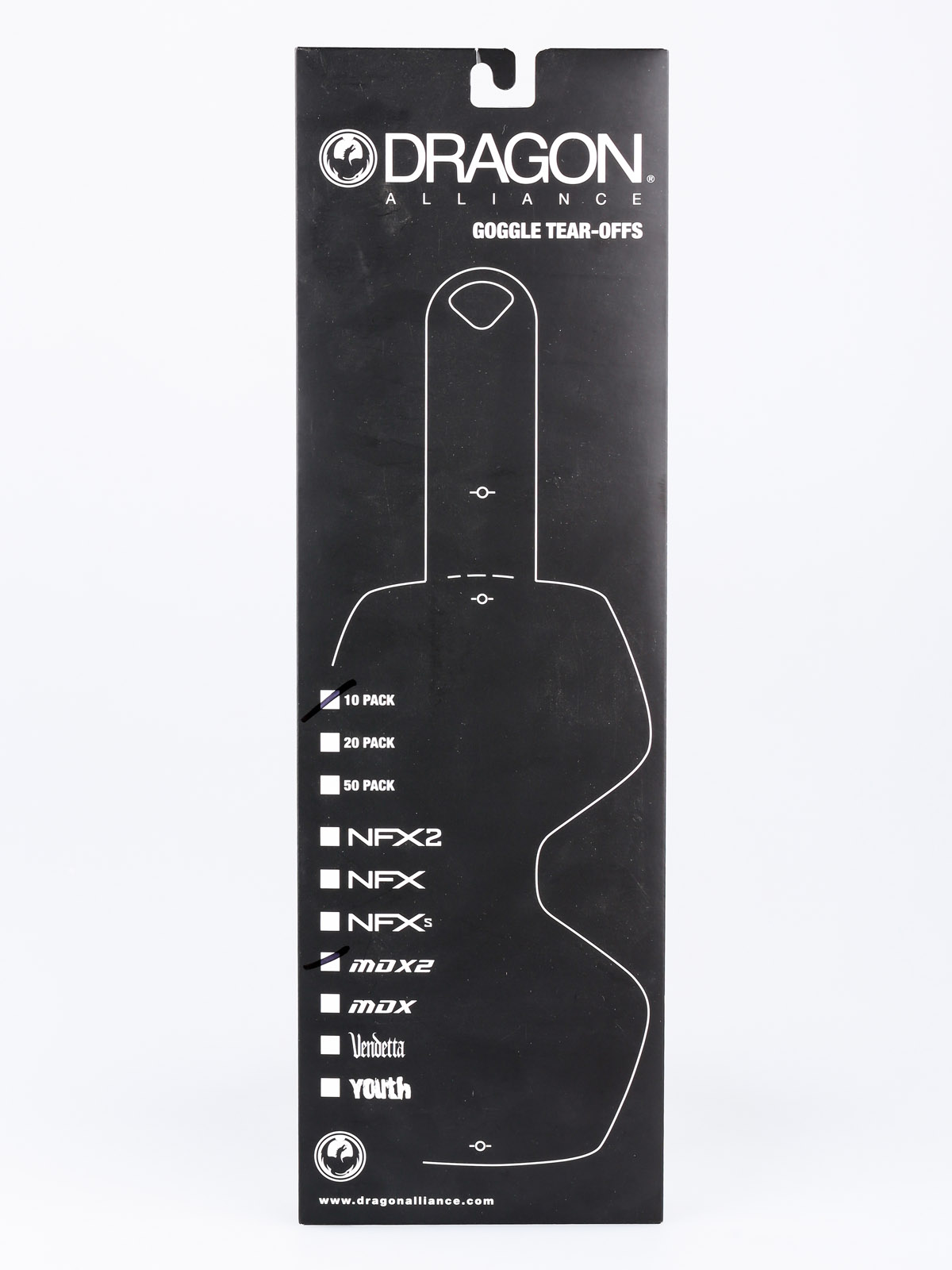 Резервни стъкла за очила Dragon MDX2 (tear off 10 pack)