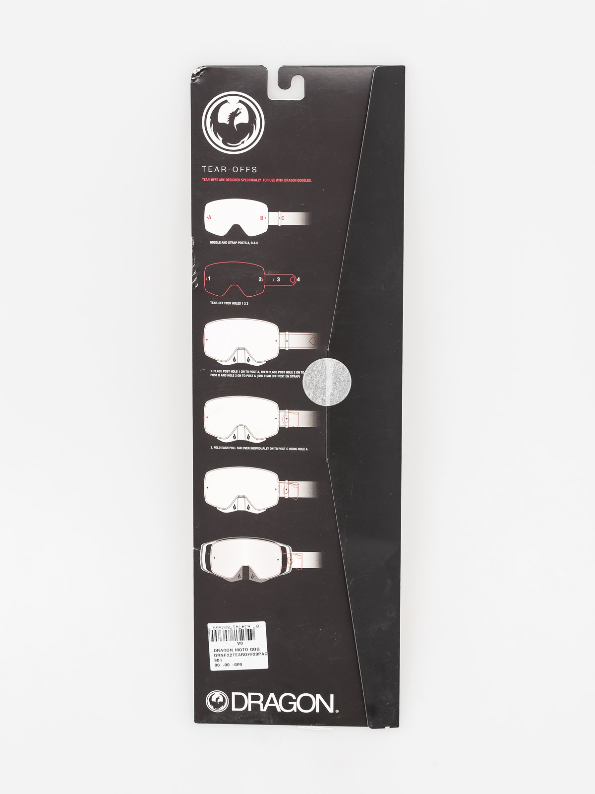 Резервни стъкла за очила Dragon NFX2 (tear off 20 pack)