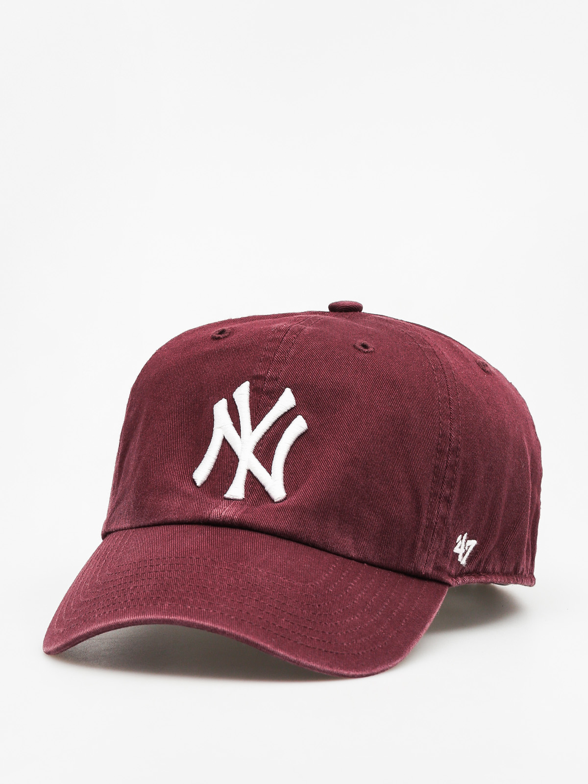 Шапка с козирка 47 Brand New York Yankees ZD (washed maroon)