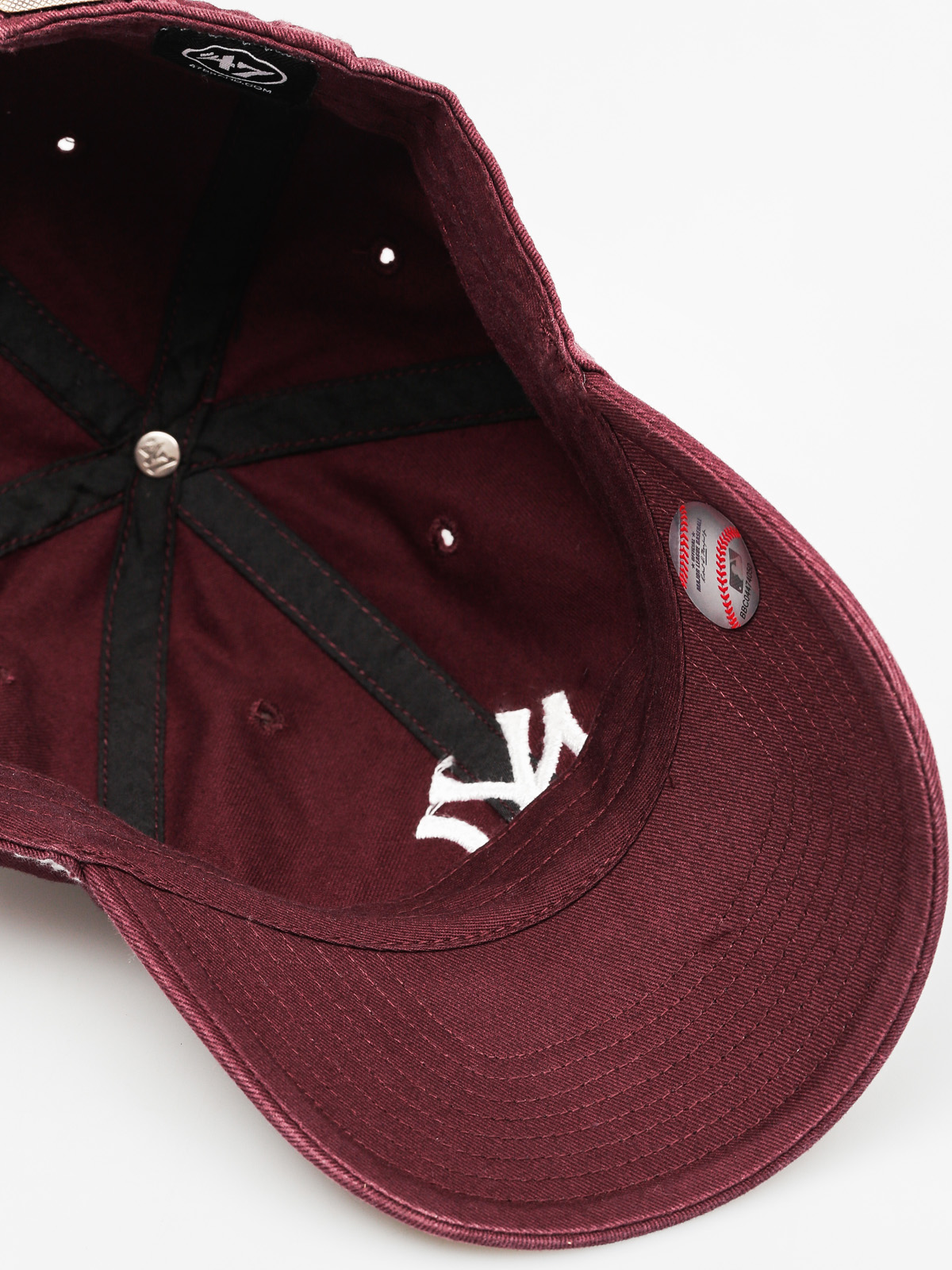 Шапка с козирка 47 Brand New York Yankees ZD (washed maroon)