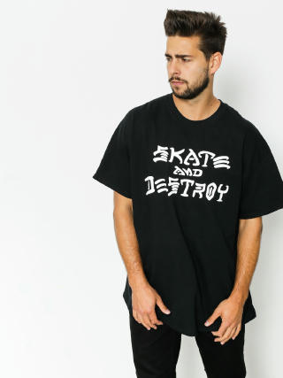 Тениска Thrasher Skate And Destroy (black)